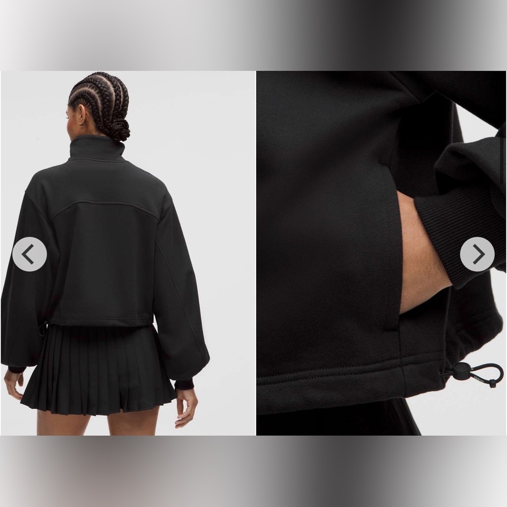 lululemon Cotton Terry Tennis Half Zip - Picture 2 of 6